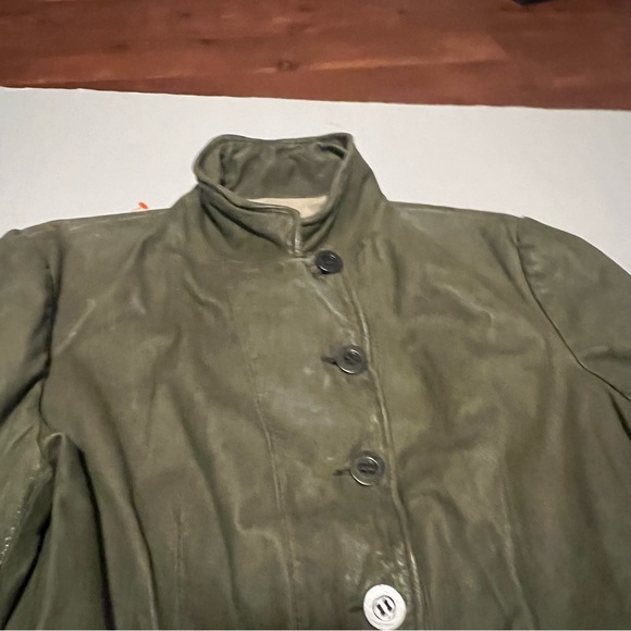Jakett New York Leather jacket olive green - Picture 5 of 13
